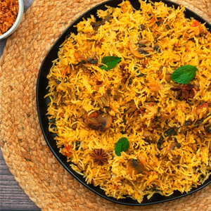 Mushroom Biriyani